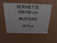 36x handdoek mosterd - afbeelding 4 van  5
