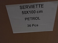 36x handdoek petrol - afbeelding 4 van  5