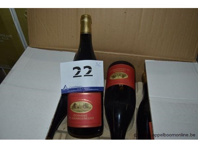 36x rode wijn, domaine de grangeneuve, coteaux-du-tricastin 2001, 750ml - afbeelding 1 van  3