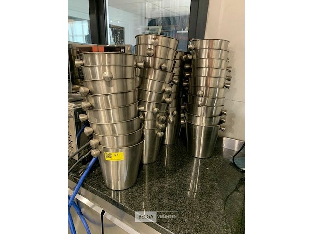 37 inox ijsemmers - afbeelding 1 van  1