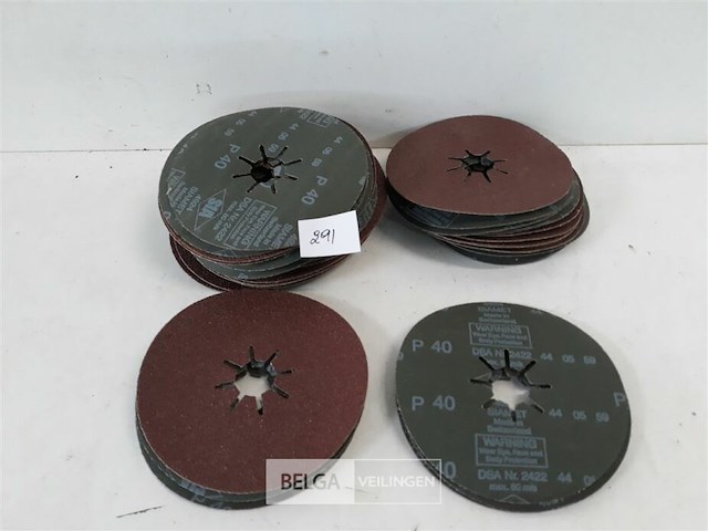 37 x fiber schuurschijf 125mm k40 - afbeelding 2 van  3