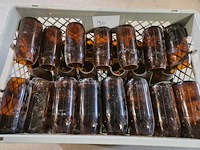 38x vaasjes bottle recup bruin 14cm h - afbeelding 2 van  3
