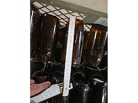 38x vaasjes bottle recup bruin 14cm h - afbeelding 3 van  3