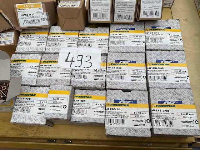 39 dozen houtschroeven deels met bits - afbeelding 7 van  8