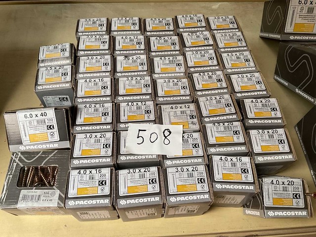 39 dozen houtschroeven - afbeelding 1 van  6