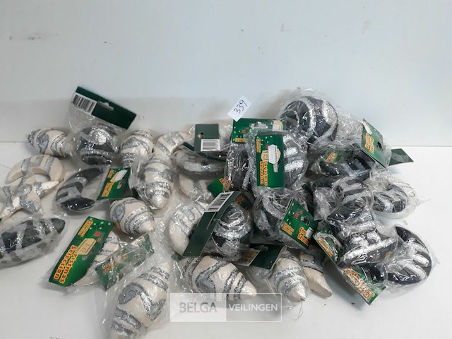 39 x hangdeco mix zwart/wit - afbeelding 2 van  3