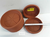 39 x onderschotel pvc rood-bruin 2 assorti - afbeelding 3 van  3