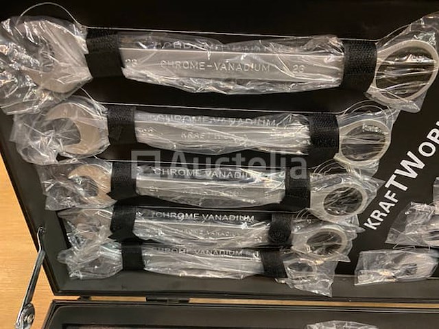 399 delige gereedschaps trolley, 22 delige ringratel-steeksleutel set 6-32mm en lange bougiesleutel set - afbeelding 2 van  12