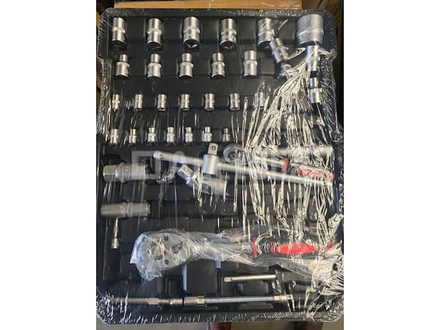 399 delige gereedschaps trolley, 22 delige ringratel-steeksleutel set 6-32mm en lange bougiesleutel set - afbeelding 5 van  12