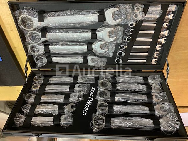 399 delige gereedschaps trolley, 22 delige ringratel-steeksleutel set 6-32mm en lange bougiesleutel set - afbeelding 6 van  12