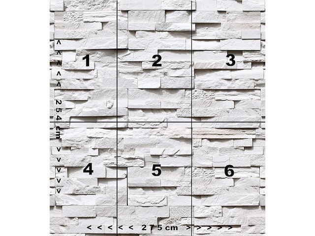 3d baksteen fotobehang 274 x 254 cm - afbeelding 2 van  2