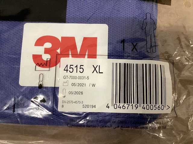 3m 3m 4515 overall blauw xl (21x) - afbeelding 6 van  6