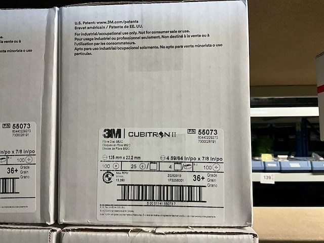 3m cubitron ii 125mm fiberschijven (1200x) - afbeelding 2 van  2