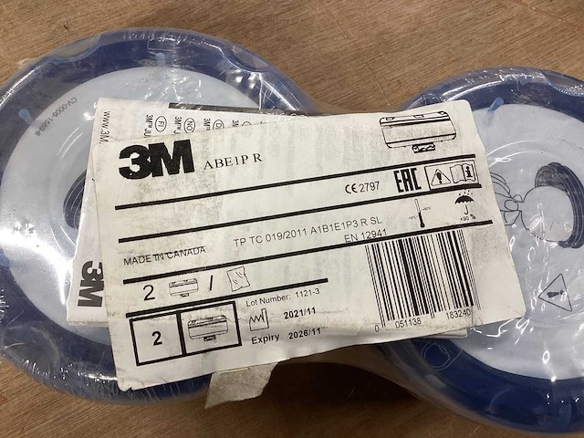 3m filter voor gelaatsmasker (8x) - afbeelding 3 van  3