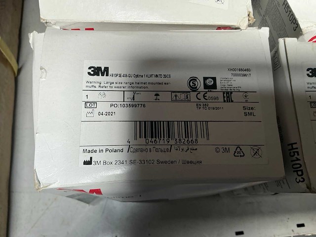 3m peltor optime gehoorbescherming voor bouwhelm (9x) - afbeelding 3 van  3