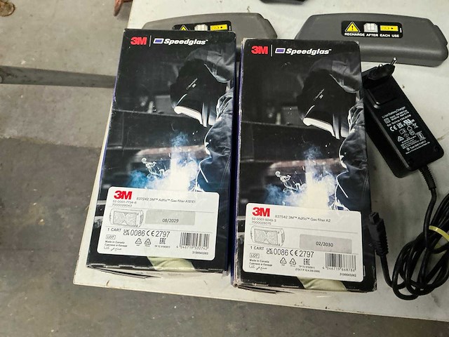 3m speedglas adflo accu lashelm met adamhalingssysteem (2x) - afbeelding 6 van  9