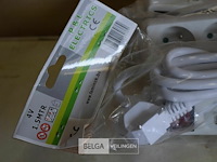 3x 4-voudig stekkerblok + schakelaar 1,5m snoer - afbeelding 2 van  3