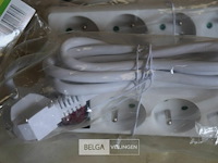 3x 4-voudig stekkerblok + schakelaar 1,5m snoer - afbeelding 3 van  3