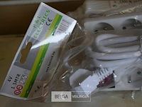 3x 4-voudig stekkerblok + schakelaar 1,5m snoer - afbeelding 2 van  2