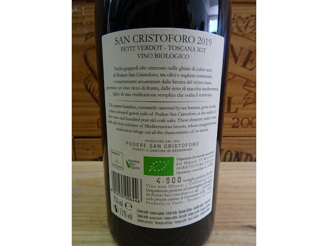 3x 75 cl petit verdot toscana 2019 - afbeelding 3 van  4