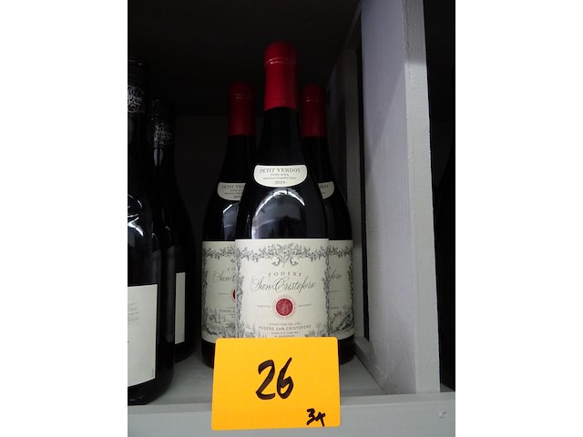 3x 75 cl petit verdot toscana 2019 - afbeelding 4 van  4