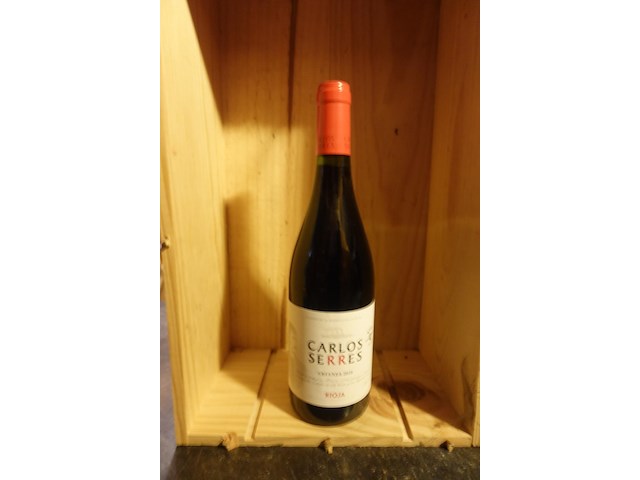 3x 75cl carlos serres crianza 2018 - afbeelding 1 van  3