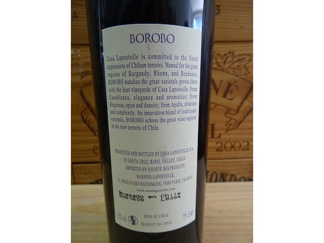 3x 75cl casa lapostolle borobo 2006 - afbeelding 5 van  5