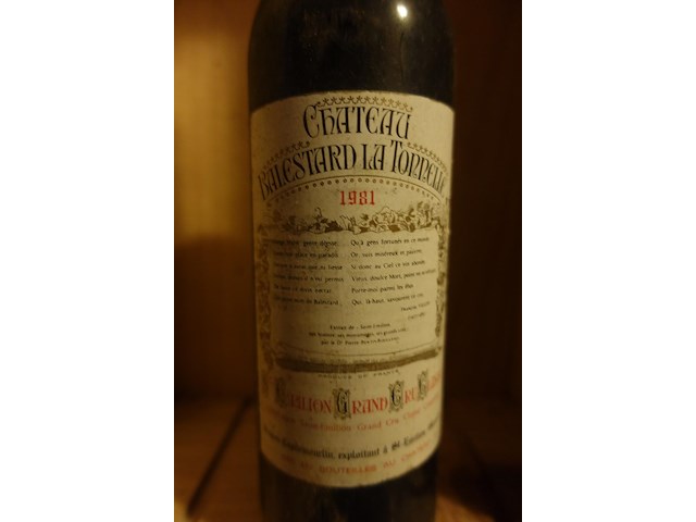 3x 75cl chateau balestard la tonelle 1981 - afbeelding 2 van  3