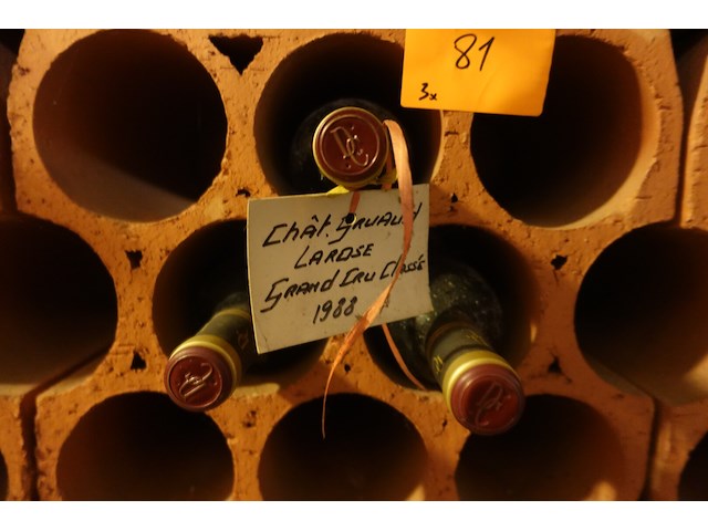 3x 75cl chateau gruaud larose 1988 - afbeelding 3 van  3