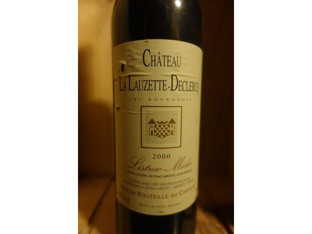 3x 75cl chateau la lauzette declercq 2000 - afbeelding 2 van  3