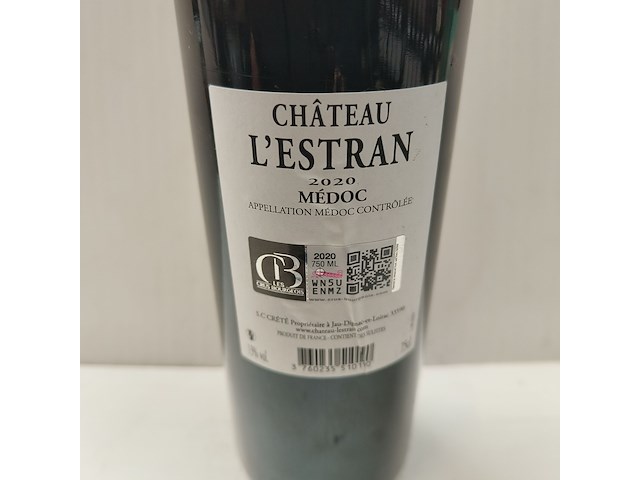 3x 75cl château l'estran - afbeelding 2 van  2