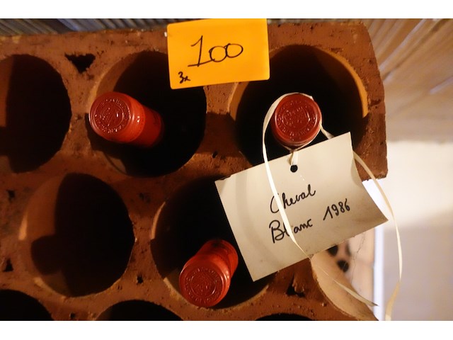 3x 75cl cheval blanc 1986 - afbeelding 3 van  3