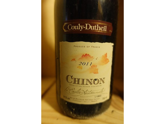 3x 75cl chinon la coulle automale 2011 - afbeelding 2 van  3