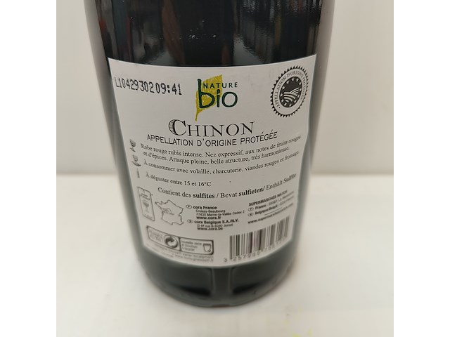 3x 75cl chinon vin biologique - afbeelding 2 van  2