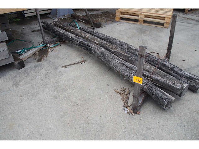 3x acacia paal dia 16/18 - afbeelding 1 van  3