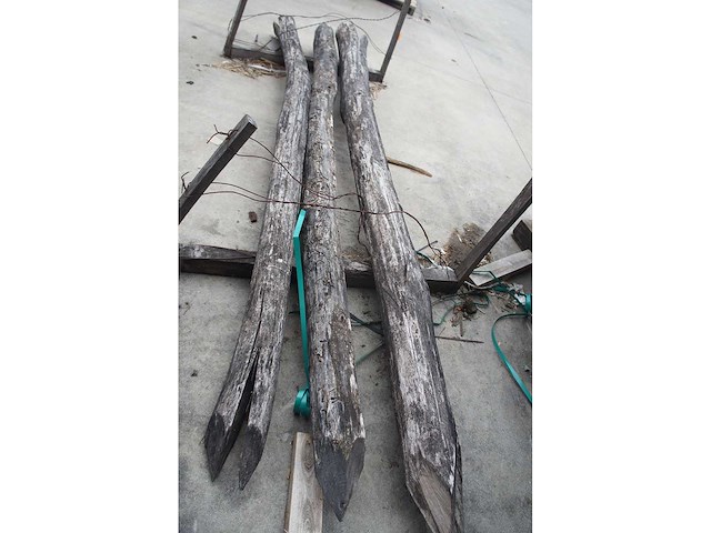 3x acacia paal dia 16/18 - afbeelding 3 van  3