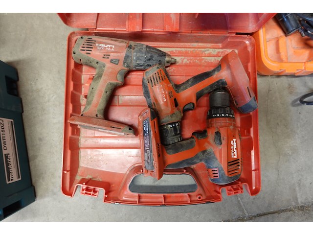 3x accu schroefmachine hilti - afbeelding 1 van  7
