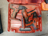 3x accu schroefmachine hilti - afbeelding 1 van  7
