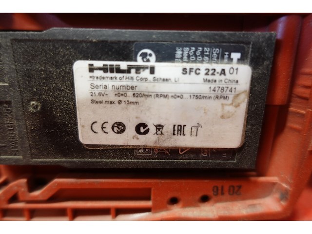 3x accu schroefmachine hilti - afbeelding 5 van  7