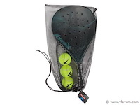 3x adrenix padelset - turquise/rood/blauw - afbeelding 1 van  3