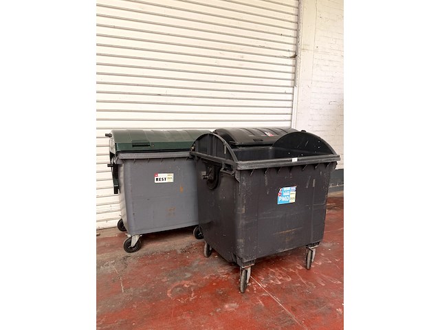 3x afvalcontainer van 1100 liter - afbeelding 1 van  4