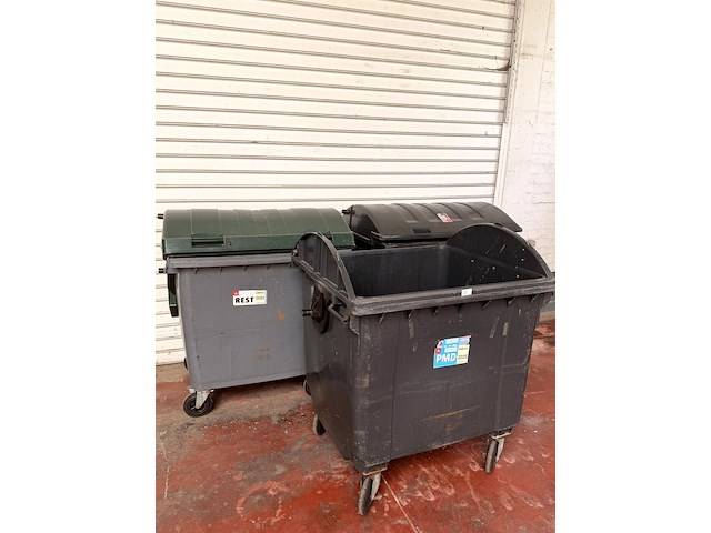 3x afvalcontainer van 1100 liter - afbeelding 2 van  4