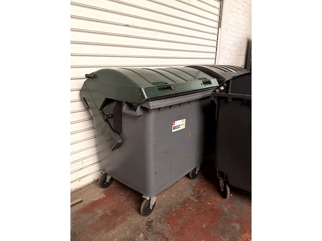 3x afvalcontainer van 1100 liter - afbeelding 3 van  4