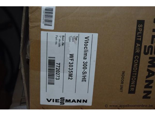 3x airconditioner, viessmann, vitoclima 300-s/he, werking niet gekend - afbeelding 2 van  4