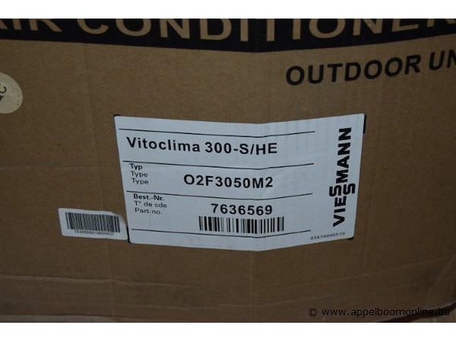 3x airconditioner, viessmann, vitoclima 300-s/he, werking niet gekend - afbeelding 4 van  4