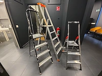 (3x) aluminium trapladders hailo, tubesca