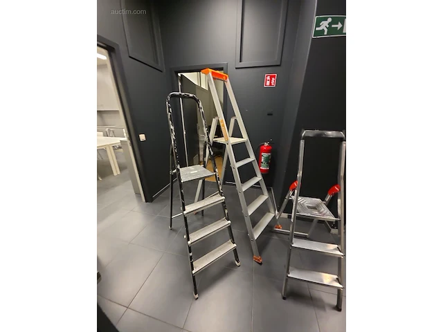 (3x) aluminium trapladders hailo, tubesca - afbeelding 2 van  6