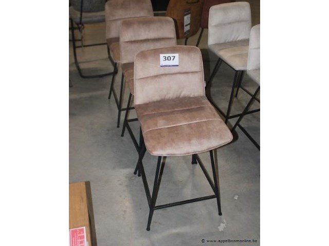 3x barstoel aurora karese camel - afbeelding 1 van  1