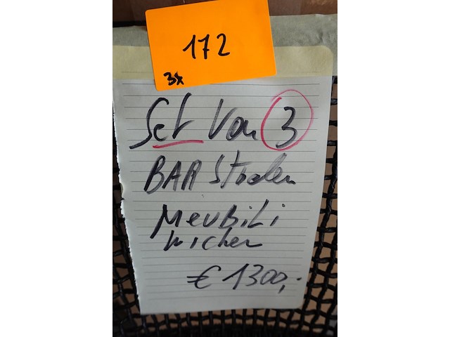 3x barstoel meubili - afbeelding 4 van  4