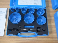 3x bi-metal holesaw kit yphs13k/gnl, 12 piece kit - afbeelding 3 van  4